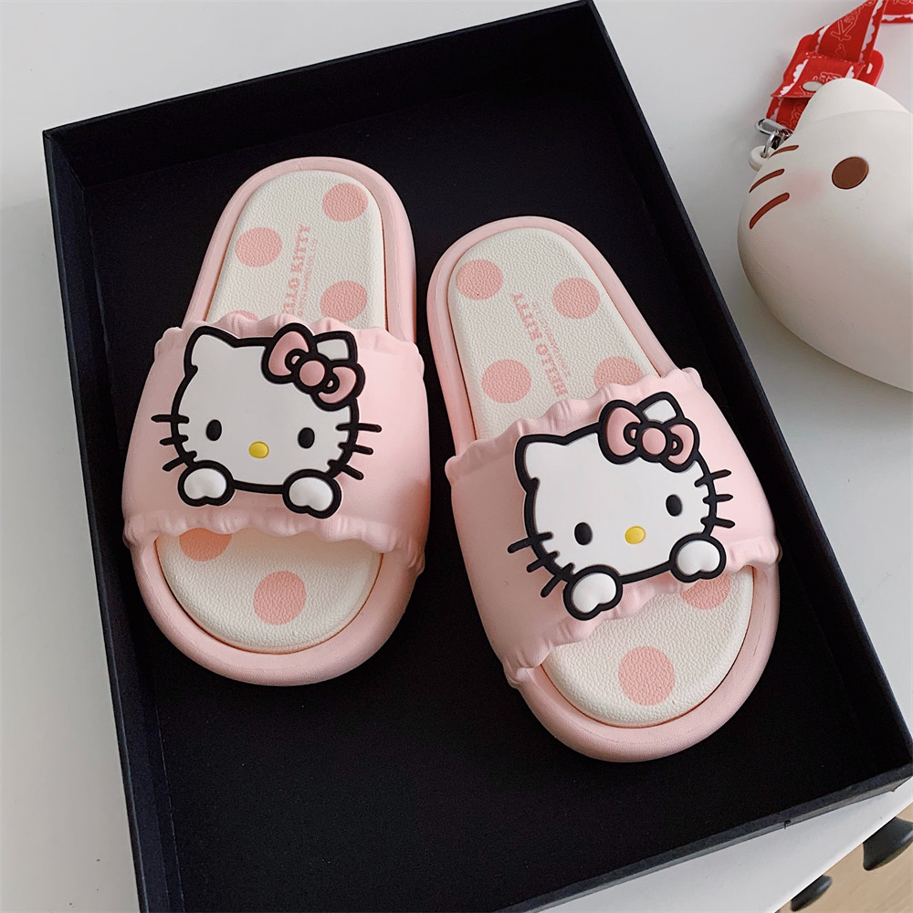 Xixitiao Sanrio Dép Bé Gái Pacha Chó Hello Kitty Dép Trẻ Em Trong Nhà Chống Trơn Trượt Bé Trai Cha Mẹ-Con San
