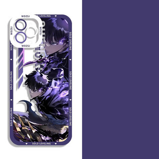 Ốp Điện Thoại Cho IPhone 11 12 Pro Max 13 Mini 6 6S 7 8 Plus SE 2020 2022 Vỏ TPU Trong Suốt Solo Leveling Cool 3D Bảo Vệ Toàn Diện Retro Camera Bảo Vệ Mặt Sau