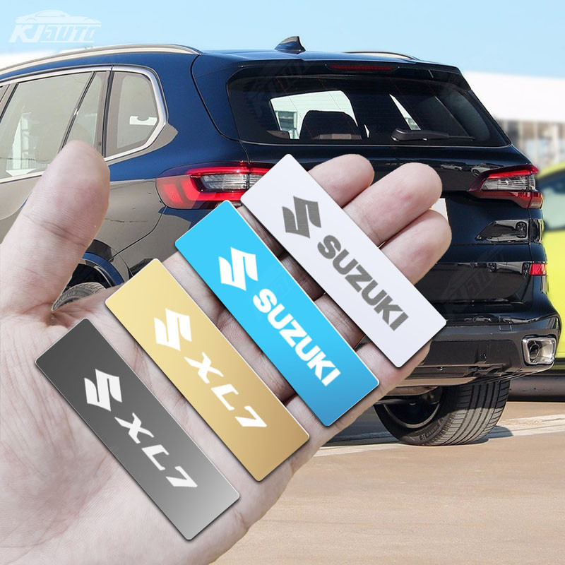 Suzuki XL7 Gương Kim Loại Xe Logo Miếng Dán 3D Huy Hiệu Thép Không Gỉ Cá Tính Sửa Đổi Nội Thất Phụ Kiện