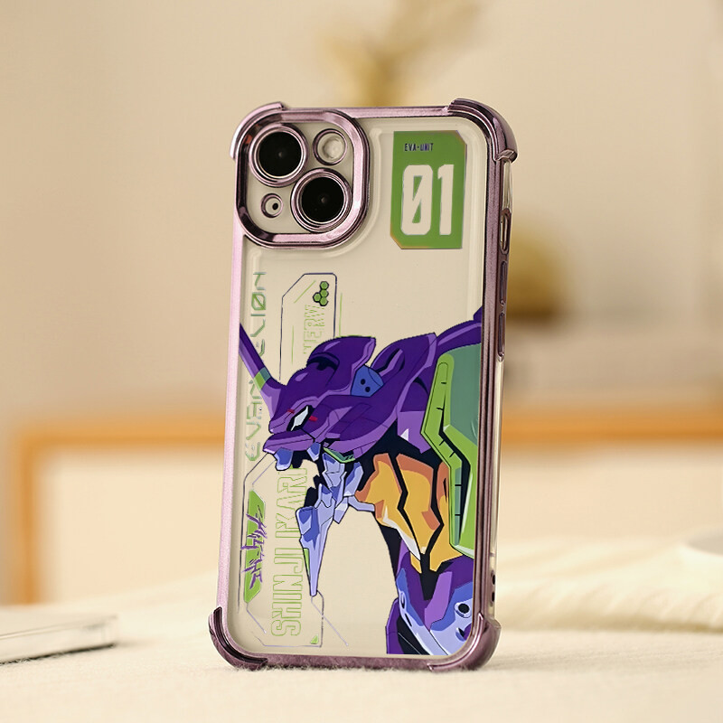 Ốp Điện Thoại Anime Neon Genesis Evangelion Cho Samsung Galaxy A15 A55 A35 A14 A34 A23 A05 A32 A05S A53 A06 A16 A12 A52 A13 A24 A22 A25 A33 Ốp Lưng Mạ Bảo Vệ Camera Silicon