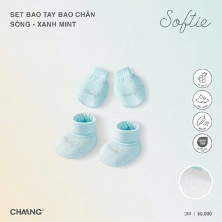 Chaang SS2025 Set bao tay bao chân Sóng - cho bé T6.0