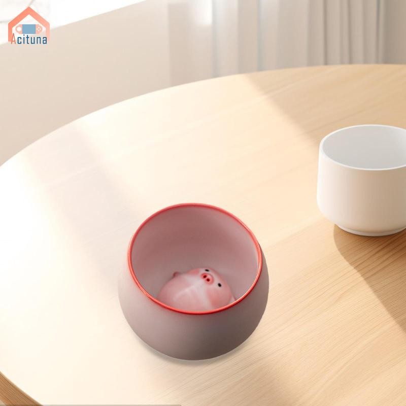 Cốc Trà Gốm Tượng Heo Đất Di Động Truyền Thống Bộ Sưu Tập Trà Người Yêu Quà Tặng Với Trà Thú Cưng Cho Phòng Ăn Nhà Hàng Văn Phòng