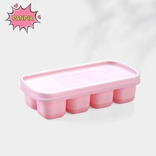 [PNPIA] Khuôn Khay Đá Silicon 8 Lưới Có Nắp Trong Suốt Khuôn Mùa Hè Máy Làm Trái Cây VN