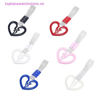Toplanswatchstore Hình trái tim tan vỡ dễ thương Dây đeo cảnh báo chống tĩnh điện trên ô tô Vòng trang trí Xe buýt Tàu điện ngầm Tay cầm ô tô Vòng cảnh báo cản sau VN