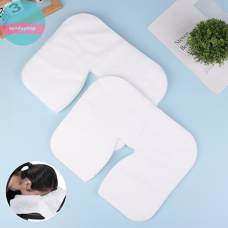 Sund 100 / 200 Cái SPA Mặt Massage Pad Thẩm Mỹ Viện Massage Tựa Đầu Miếng Lót Dùng Một Lần Khăn Cotton Che Mặt Dụng Cụ Chăm Sóc Da VN