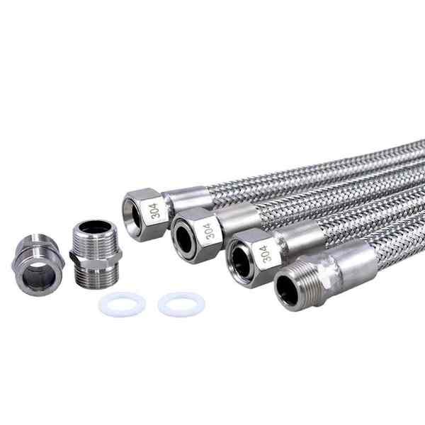 Ống sóng bằng thép không gỉ 304 Nhiệt độ cao Ống hơi nước áp suất cao 4 điểm 6 điểm 3cm Ống dầu bện công nghiệp Lưới kim loại