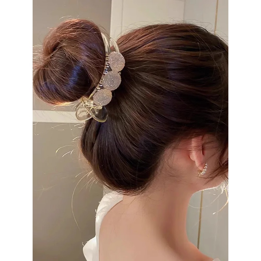 Hàn Quốc Cao Cấp full Kim Cương Bóng Đầu Lấy Kẹp Nữ Mới acrylic Tóc Thời Trang Mũ Nữ