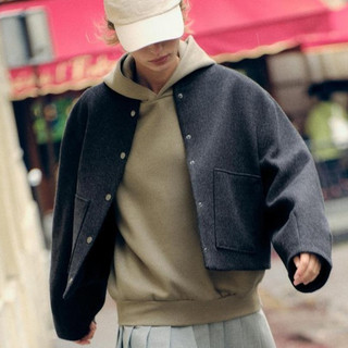 Áo khoác Zara made in Morocco dạ len ép tui ốp khỏe khoắn basic