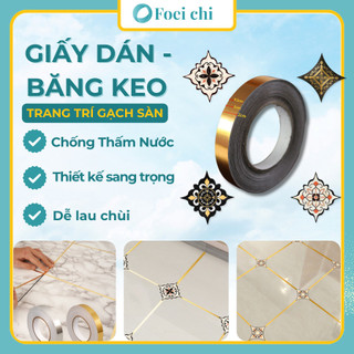 Bộ 36 miếng dán sàn nhà BUNA miếng dán hoa văn nhựa PVC chống thấm nước, keo chỉ kẻ gạch