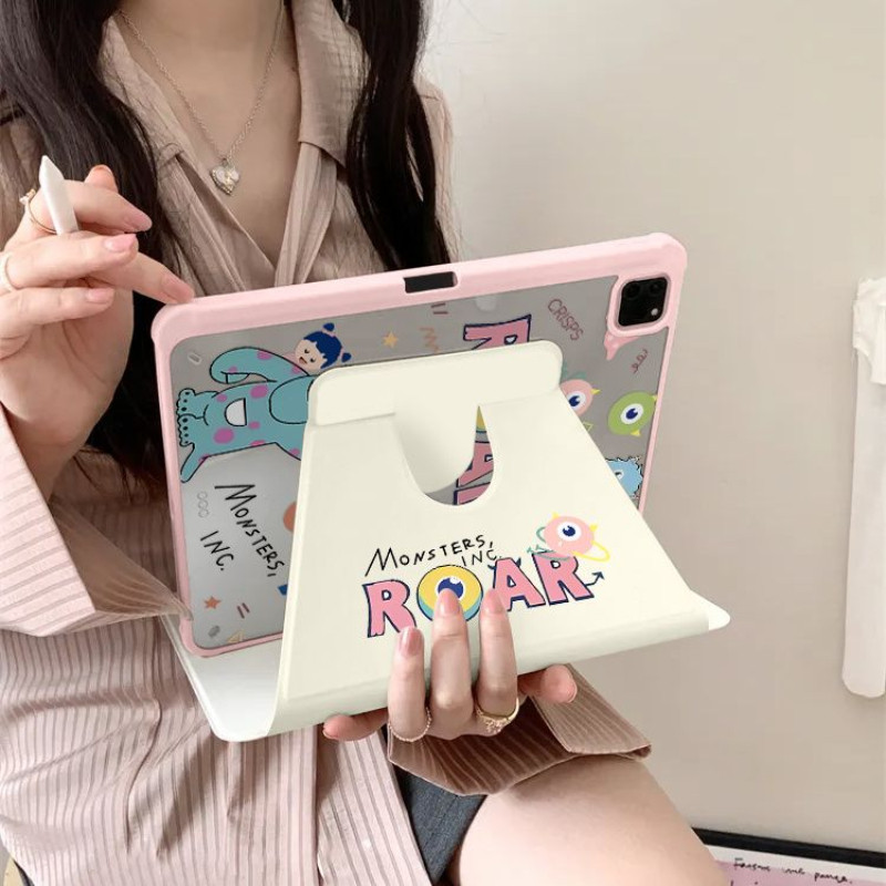 Ốp Bảo Vệ Cho Samsung Galaxy Tab A7 lite 8.7inch S7 + / S8 + / S7FE A9 + Tab S6 lite 2024 S9 FE + S10ULTRA S10 FE + Vỏ Acrylic Xoay 360 Độ Có Khe Cắm Bút