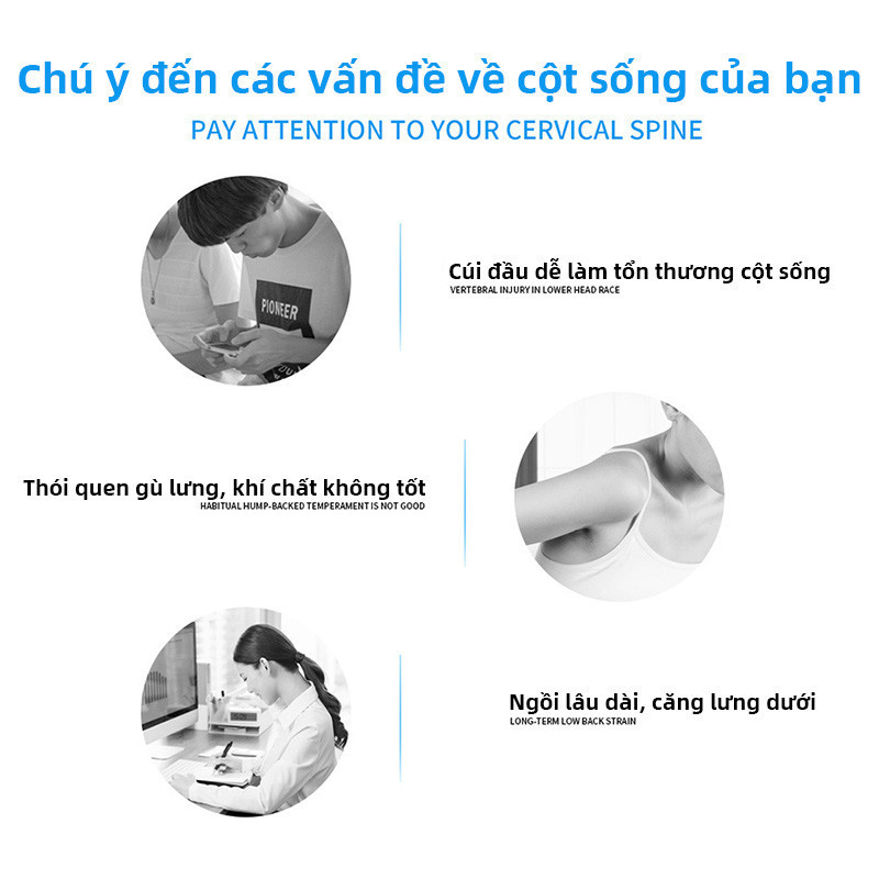 Đai Chống Gù Lưng Cao Cấp, Định hình cột sống, Dành cho cả nam và nữ, Cho dân VP + HS