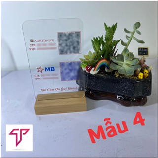 Bảng quét mã QR CODE, QR để bàn bằng mica trong suốt dể quét , QR code bằng mica để bàng in cực nét, bền đẹp chất lượng.