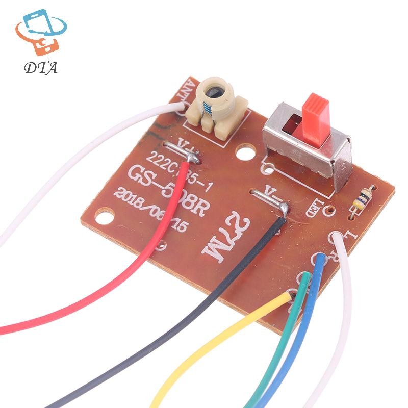 [DTA] Bảng điều khiển từ xa 4CH RC Bộ phát và thu PCB mạch 27 MHz có hệ thống vô tuyến ăng-ten cho ô tô VN