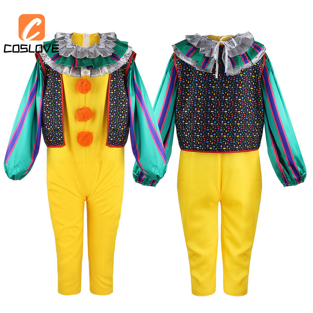 Trang phục cosplay Pennywise từ phim kinh dị Stephen King's IT - Full set quần áo cho người lớn