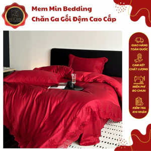 Bộ Chăn Ga Gối Tencel Cotton 80s Mịn Màng Công Nghệ Hoàn Hảo Phong Cách Châu Âu - MemMinbedding Luxury