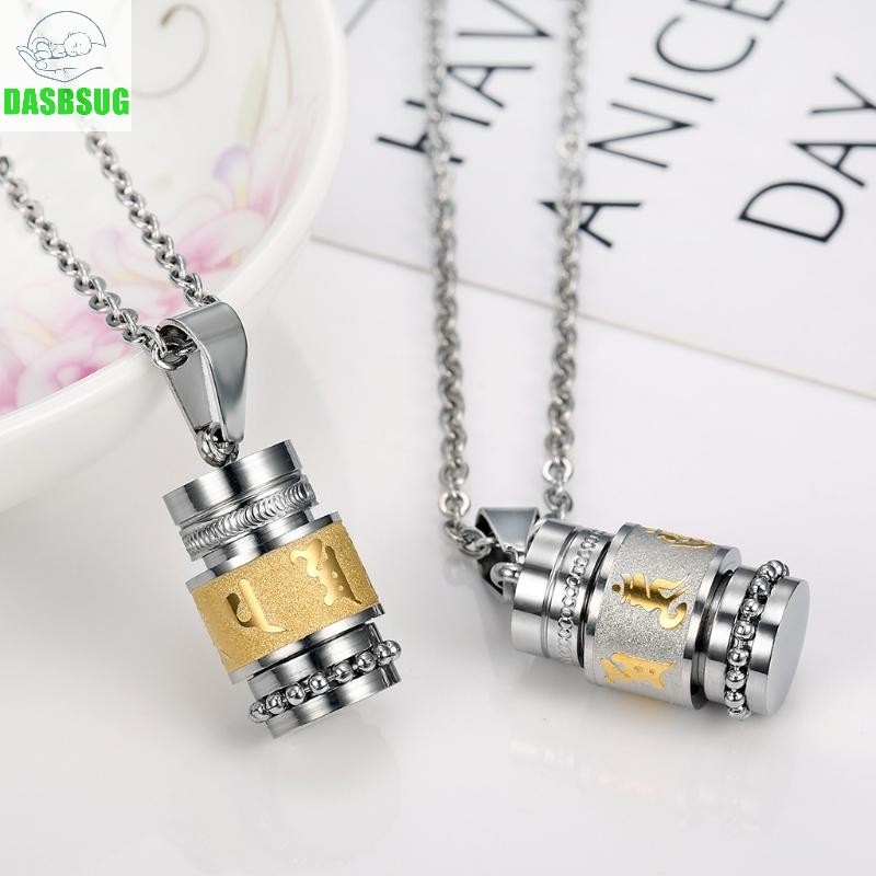 Dassbsug Phật Giáo Kinh Bánh Xe Cầu Nguyện Thiền Mặt Dây Chuyền Lưu Niệm Hỏa táng Urn Vòng Cổ