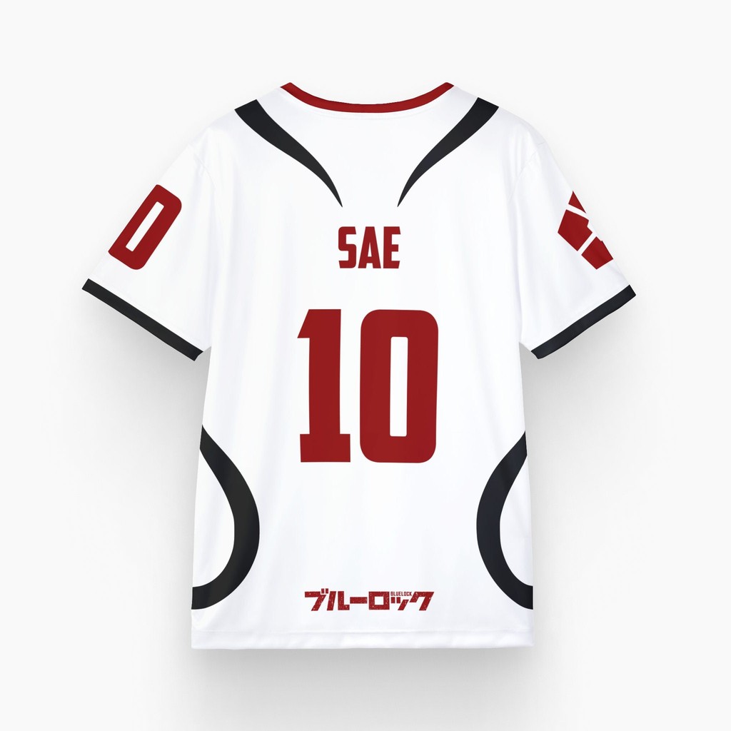 Yu BLUE LOCK SAE Cosplay vải jersey Full Graphic Áo thun mùa hè Anime tay ngắn