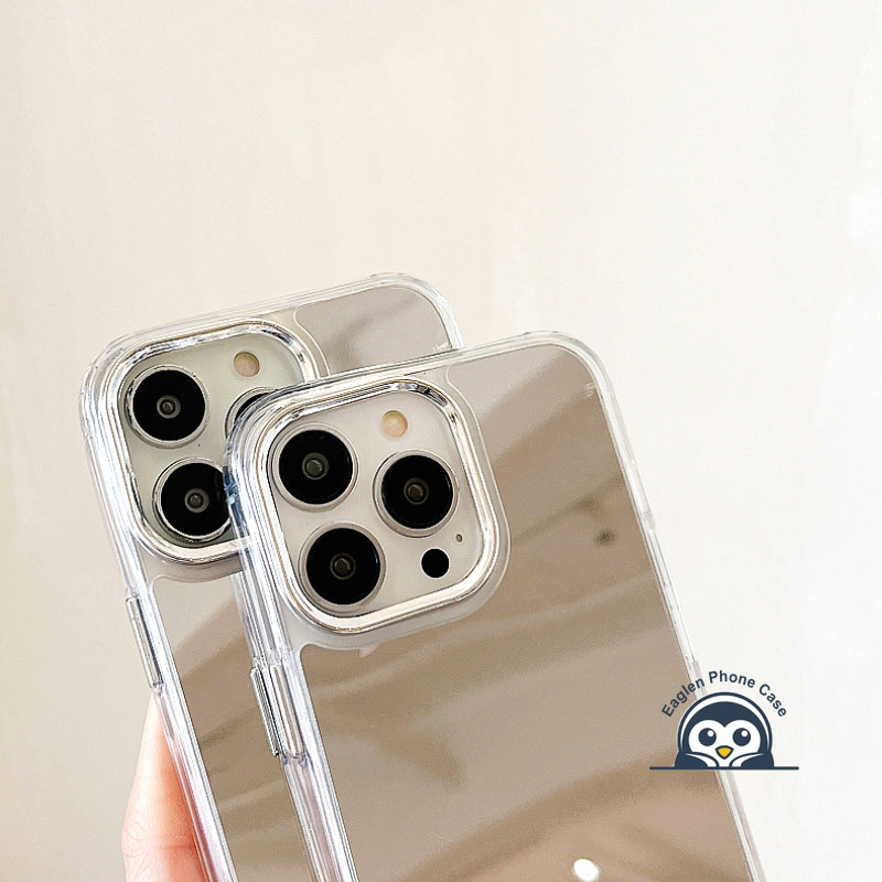 Vỏ Trong Suốt Gương Mỹ Phẩm Đơn Giản Cho Realme C63 C61 C67 C65 C55 C53 C51 C35 C33 C30 C25S C25Y C21Y C17 C15 C12 C1 7i Q5i U1 F9 V23 Vỏ Điện Thoại Mềm Chống Sốc Ốp Lưng