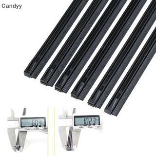 Ndy 2 Chiếc Ô Tô Cao Su Mềm Xương Kính Chắn Gió Lau Lưỡi Nạp Lại Dải 6 Mm 14-22 '' N