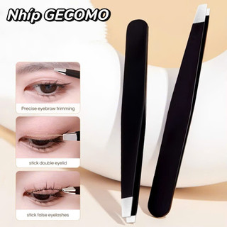 [ GECOMO ]  Nhíp GECOMO Bằng Thép Không Gỉ, Mút MiniTrang Điểm Nữ