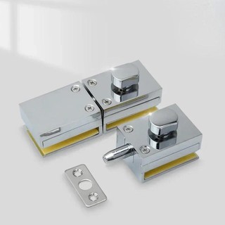 Khóa Cửa Kính Sàn Chốt Khóa Bu Lông Cho Gia Đình Phòng Tắm Nhà Vệ Sinh Cửa Hàng Không Đấm Cửa Đơn Mặt Đất Khóa Hợp Kim Kẽm Phần Cứng
