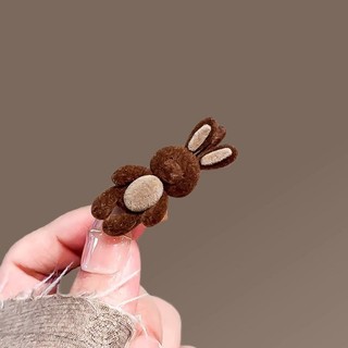 MAUROPOLI Kẹp Tóc Gấu Dễ Thương, Phong Cách Mới, Chất Liệu Nhung, Kẹp Trái Tim và Mỏ Vịt