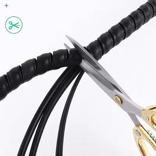PP Nhựa Xoắn Ốc Cáp Bảo Vệ Dây Tổ Chức Ống Xe Máy Bảo Vệ Dây Tay Chống Cháy Chống Cắn Bao