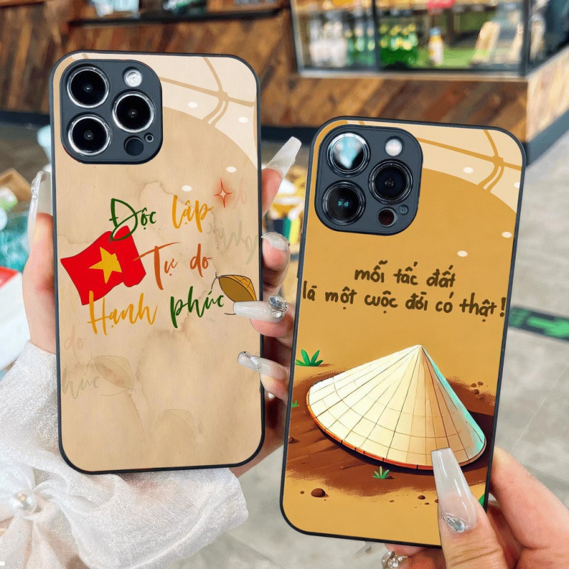 Ốp Ống Kính Mũ Hạnh Phúc Độc Lập Miễn Phí Cho iPhone 16 17,15 14 13 12 11 X XS XR 8 7 6 Pro Max Plus Mini 6s 6g 7g 8g 6p 7p 8p