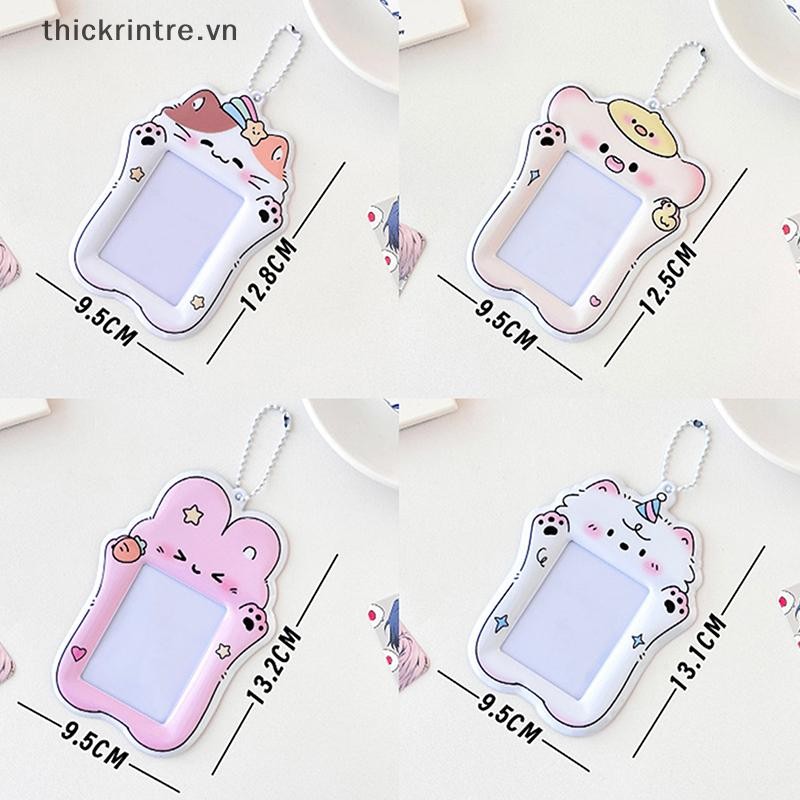 Thi Ins Phim Hoạt Hình Photocard Giá Đỡ Acrylic Kpop Hộp Đựng Thẻ Thần Tượng Khung Ảnh Album Ảnh Thẻ ID Thẻ Phim Tay Có Mặt Dây Chuyền Keychian VN