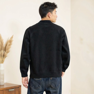 Áo len nam EERSHENSH cổ cao đơn giản đa năng giản dị màu trơn dáng rộng ấm áp áo len dệt kim
