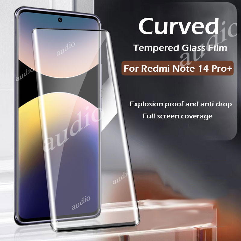 Redmi Note 14 Pro+ 5G 3D Màn hình uốn nóng Mặt trước bảo vệ cho Redmi Note 14 Pro Pro+ 5G 4G 2025 Phim kính cường lực cho Redmi Note14 Pro Pro+ Note14Pro+ 5G 4G Màn hình chống trầy xước