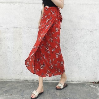 Váy đi biển Thái Lan một mảnh, dài sang trọng, buộc hoa dân tộc, ren, size S
