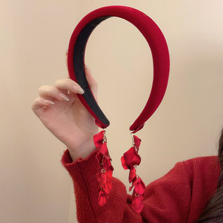 Băng đô tua rua chuông nhung phong cách dân tộc, phù hợp với style cổ điển Trung Quốc