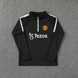 2425 Real Madrid Manchester City Barcelona Same Style Football Training Suit Men's Half Zipper Quick-Drying Costume Running Top PICA
