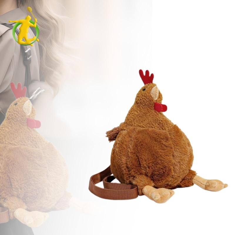 Túi Gà Đi Lại Túi Sang Trọng Thú Nhồi Bông Túi Đồ Chơi Nữ Bé Gái Hen Túi Đeo Ngang Cho Tiệc Du Lịch Quà Tặng Sinh Nhật