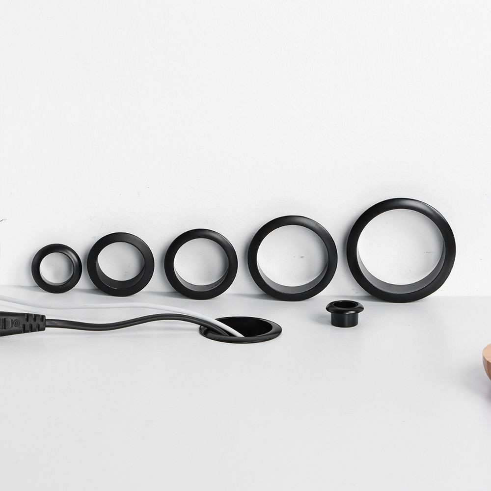 Máy Tính Để Bàn Cáp Grommets Dây Lỗ Bao Tủ Lỗ Thông Hơi Trang Trí Vòng Cáp Ổ Cắm Cổng Nội Thất Phần Cứng Bàn Tổ Chức