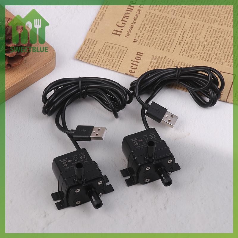 SWEET Máy bơm nước USB DC không chổi than siêu yên tĩnh 5V 1W 130L / H Nâng 100CM Đài phun nước chìm Bể cá tuần hoàn Máy bơm nước vi mô n