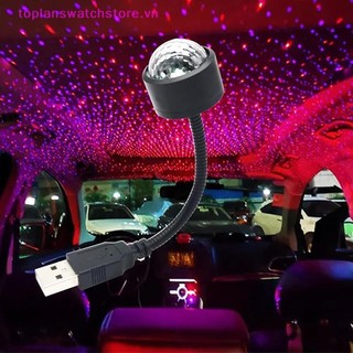 Toplanswatchstore Đèn LED Màu Đỏ Mái Xe Ô Tô Ngôi Sao Đèn Ngủ Máy Chiếu Khí Quyển Đèn Sân Khấu USB Đèn Trang Trí Có Thể Điều Chỉnh Đèn Trang Trí Nội Thất Ô Tô VN