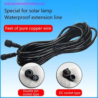 Toplanswatchstore 5M 10M Tần Số Thấp Đa Năng Chống Mài Mòn Đèn Năng Lượng Mặt Trời Di Động Dây Chống Thấm Nước Cáp Nối Dài VN