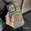 ibumpers Ốp Điện Thoại iPhone Dễ Thương Đơn Giản Buồn Ngủ Họa Tiết Hoạt Hình Ốp Lưng Trong Suốt Nhám Mờ Chống Bẩn Chống Sốc Cho IPhone 16 15 14 12 13 11 Pro Max IP 7 8 Plus X XS XR