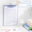 Thư mục tập tin A4 GREAT, Nẹp viết trong suốt dày, Quà tặng kẹp giấy Acrylic dọc chất lượng cao