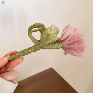Lưới Hoa Vuốt Tóc Hàm Kẹp Giữ Mạnh & Chống Trơn Trượt Hoa Thanh Lịch Kẹp Tóc Thích Hợp Cho Tóc Dày Mỏng