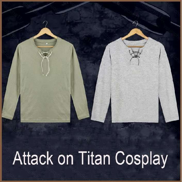 Siy7 Anime Tấn Công Titan Áo Len Cosplay Eren Jaeger Top Dài Tay Áo Trang Phục Hướng Đạo Legio Hoody Oversize