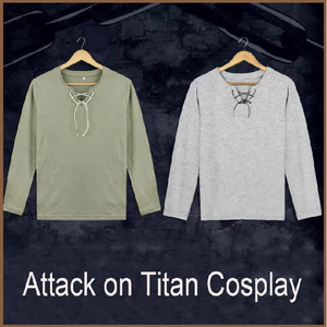 Siy7 Anime Tấn Công Titan Áo Len Cosplay Eren Jaeger Top Dài Tay Áo Trang Phục Hướng Đạo Legio Hoody Oversize