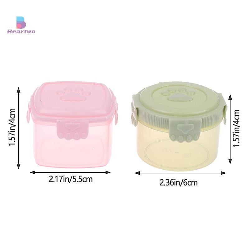 < Beartwo > 1 Chai Vuông Tròn Gia Vị Cà Chua Chai Nước Sốt Mật Ong Mù tạt Salad Trang Điểm Nhà Bếp Hộp Đựng Nước Sốt Bento Đẹp
