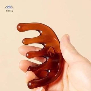 ELBBKG 1 Cái Lược Massage Kinh Tuyến Cơ Thể Nhựa Năm Răng Rộng Lược Châm Cứu Giúp Lưu Thông Máu Chống Tĩnh Điện Mịn Tóc Mới