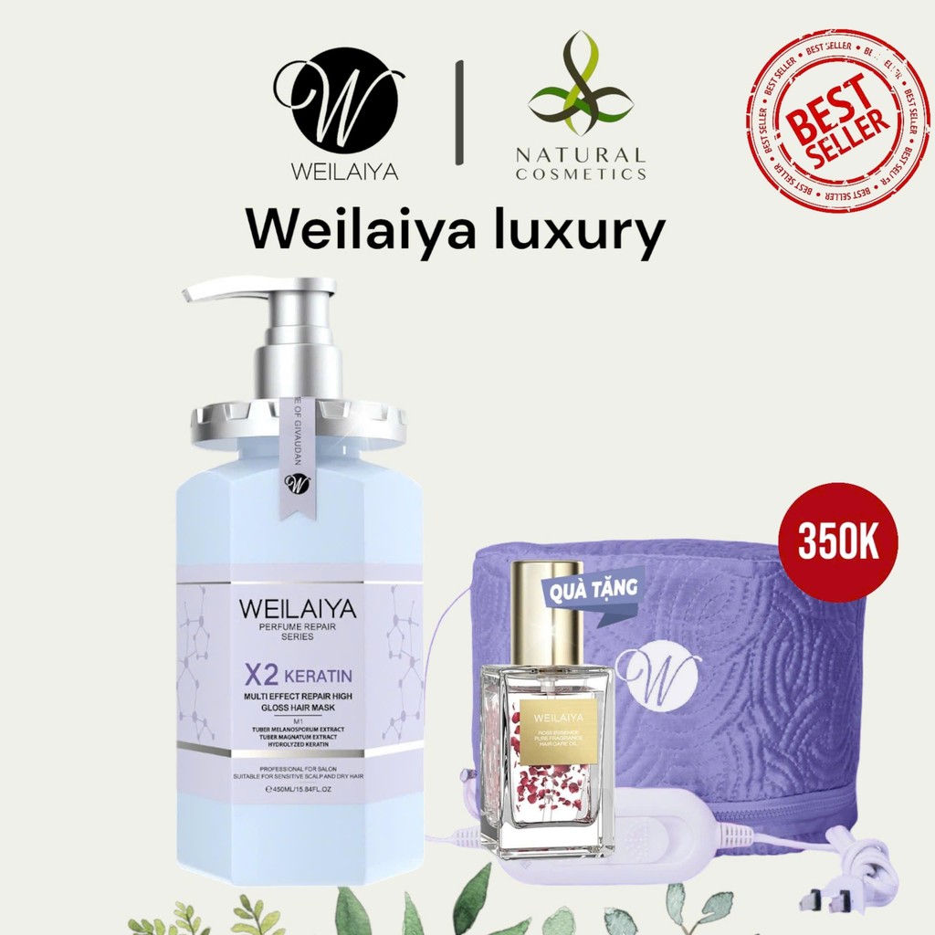 [Wei luxury] Dầu hấp tóc đa tầng, phục hồi hàn gắn liên kết tóc ...