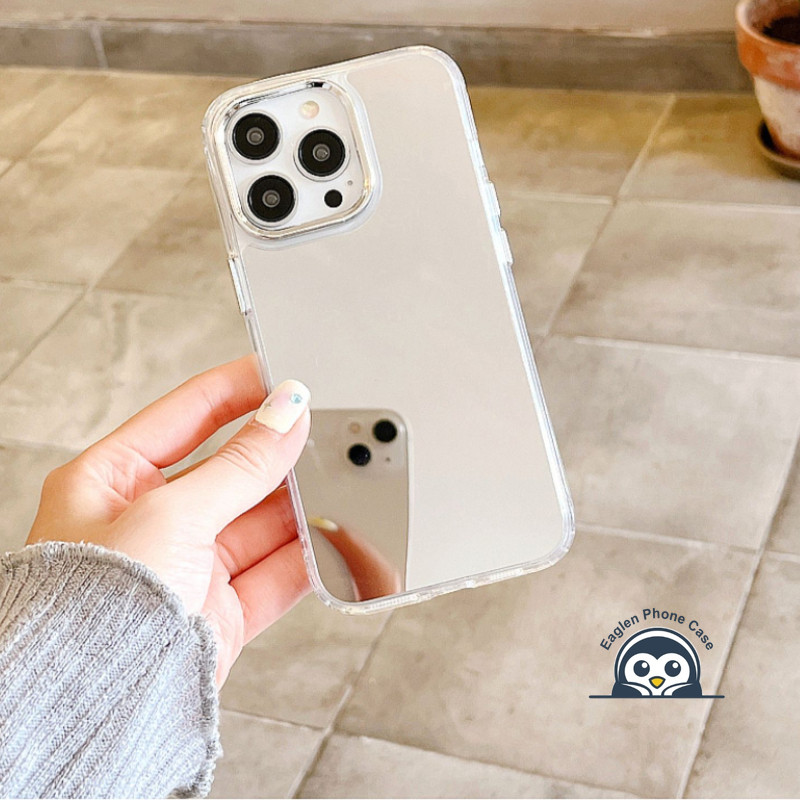 Vỏ Trong Suốt Gương Mỹ Phẩm Đơn Giản Cho Realme C63 C61 C67 C65 C55 C53 C51 C35 C33 C30 C25S C25Y C21Y C17 C15 C12 C1 7i Q5i U1 F9 V23 Vỏ Điện Thoại Mềm Chống Sốc Ốp Lưng
