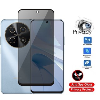 Kính cường lực riêng tư 2in1 cho Huawei Nova 14i 13i 13 Pro Nova13Pro Nova14Pro 2025 9H Full Cover Chống gián điệp Kính riêng bảo vệ màn hình cho phim ống kính máy ảnh phía sau Nova12Pro