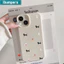 ibumpers Ốp Lưng IPhone Đơn Giản Đáng Yêu Con Chó Con Cho IPhone 16 15 14 12 13 11 Pro Max IP 7 8 Plus X XS XR Ốp Điện Thoại Mỏng Silicon Mềm Da Họa Tiết